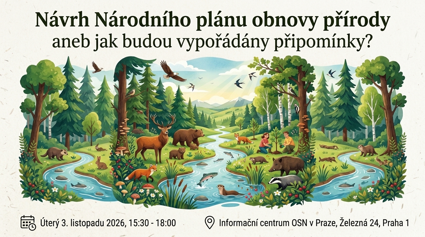 Zveme vás na diskusní seminář Návrh Národního plánu obnovy přírody – úterý 3. 11. od 15:30 hod.