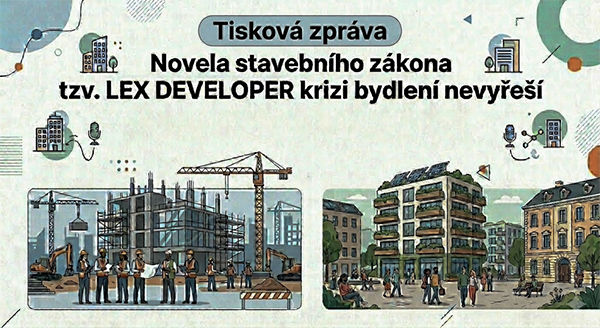 TZ: 10 žen expertek a političek řeklo jednoznačné NE novele stavebního zákona tzv. LEX DEVELOPER